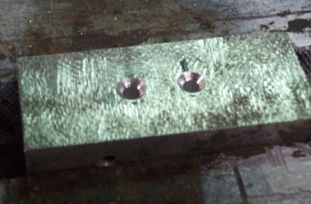 Aly block with 3.2mm holes and countersink.JPG