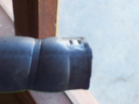 notice deformation, even the cable tie did a number on it.JPG